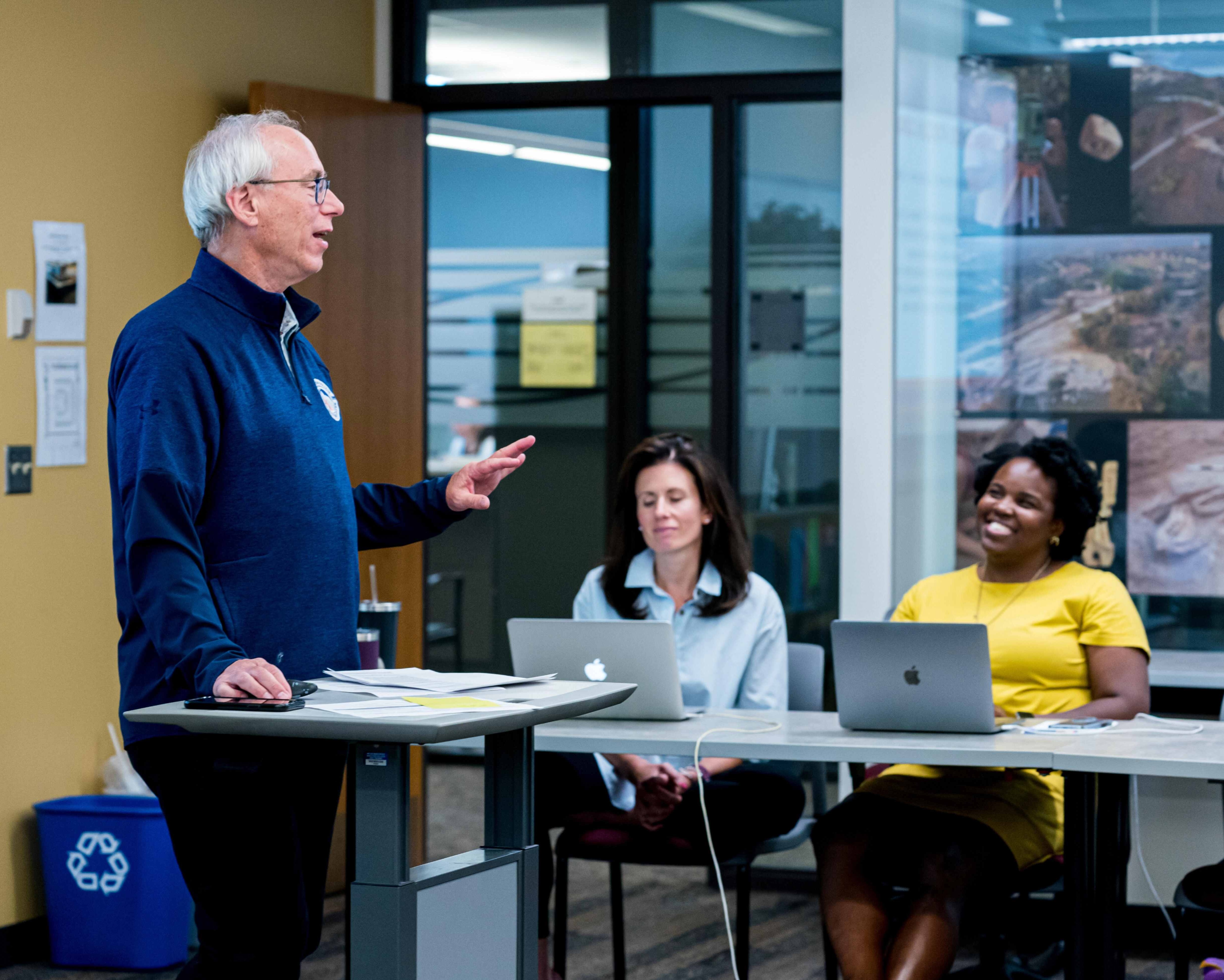 Dr. Rick Richardson teaching in Wheaton classroom